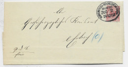 GERMANY 10 PF SOLO LETTRE COVER BRIEF AMBULANT REINHEIM (HESS) REICHELSHEIM (ODEN) 26.12.1893 - Briefe U. Dokumente