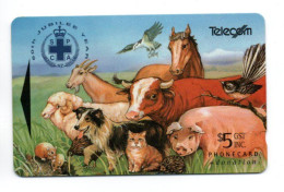 Jubilee Year Cheval Cochon Vache Chat Etc Animal Animaux Télécarte Telecom Nouvelle-Zélande Phonecard  (W 708) - Nouvelle-Zélande