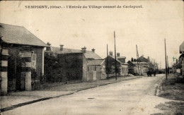 CPA Sempigny Oise, Entree Du Village Venant De Carlepont - Other & Unclassified