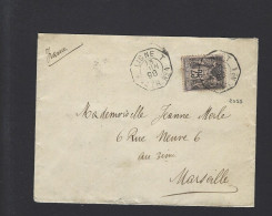 LETTRE FRANCE MARITIME SAGE LIGNE T - Maritime Post