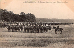 78 SAINT GERMAIN  - Le Camp De Maneuvre . Le 11e Cuirassiers Au Repos - St. Germain En Laye