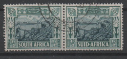 South Africa, Used, 1938, Michel 119 - 120, Pair - Gebruikt