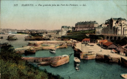 CPA Biarritz Pyrénées Atlantique, Vue Generale Prise Du Port Des Pecheurs - Other & Unclassified