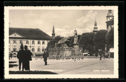 AK Klagenfurt, Neuer Platz Mit Lindwurmdenkmal  - Autres & Non Classés