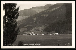 AK Uderns Im Zillertal, Ortsansicht Mit Der Kirche  - Autres & Non Classés