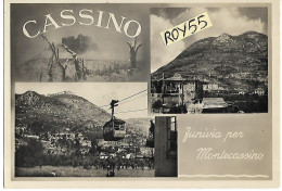 Lazio-frosinone-cassino Funivia Per Montecassino Animate Belle Vedute Vedutine Anni 40 - Otros & Sin Clasificación