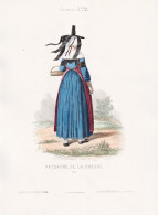 Paysanne De La Bresse (Ain) - Bresse French Woman Frau Femme / France Frankreich / Costume Tracht Costumes Tra - Estampas & Grabados