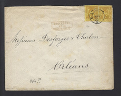 LETTRE FRANCE MARITIME SAGE PAQUEBOTS DE LA MEDITERRANEE 1884 - Schiffspost