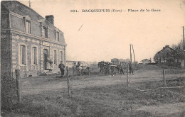 BACQUEPUIS - Place De La Gare - 1924 - Altri & Non Classificati