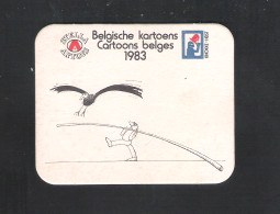 Bierviltje - Sous-bock - Bierdeckel - STELLA ARTOIS - BELGISCHE KARTOENS/ CARTOONS BELGES  1983 - KNOKKE HEIST  (B 1075) - Sous-bocks