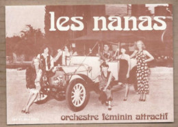 PHOTOGRAPHIE 34 MONTPELLIER LES NANAS Orchestre Féminin Attractif GROUPE MUSIQUE FEMMES Années 70 AUTOMOBILE - Musique Et Musiciens