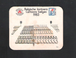 Bierviltje - Sous-bock - Bierdeckel - STELLA ARTOIS - BELGISCHE KARTOENS/ CARTOONS BELGES  1983 - KNOKKE HEIST  (B 1084) - Sous-bocks