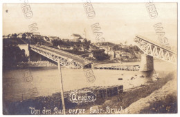 BL 08 - 25389 GRODNO, The Bridge Was Destroyed, Belarus - Old Postcard, CENSOR, Real Photo - Used - 1916 - Bielorussia