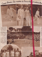 Bruxelles - Tennis ,  Coupe Davis - Orig. Knipsel Coupure Tijdschrift Magazine - 1937 - Unclassified