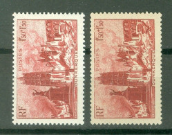 France  744  * * TB  En 2 Exemplaires Avec Papier Blanc Et Crème  - Unused Stamps