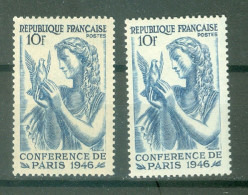 France  762  * * TB   En 2 Exemplaires Avec Papier Blanc Et Crème  - Unused Stamps