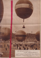 Bruxelles - Départ Ballons , Coupe Gordon Bennett - Orig. Knipsel Coupure Tijdschrift Magazine - 1937 - Non Classés