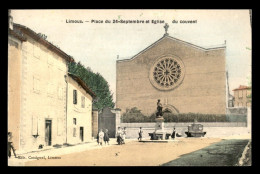 11 - LIMOUX - PLACE DU 24 SEPTEMBRE ET EGLISE DU COUVENT - Limoux