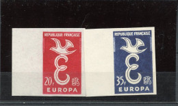 FRANCE1173/1174  ESSAI DE COULEURS EUROPA    LUXE NEUF SANS CHARNIERE - 1958