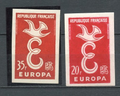 FRANCE1173/1174  ESSAI DE COULEURS EUROPA    LUXE NEUF SANS CHARNIERE - 1958