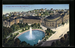 AK Stuttgart, Blick Auf Die Kgl. Hoftheater  - Theater