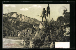 AK Kochel Am See, Schmid Balthes Denkmal Mit Jocheralm  - Other & Unclassified