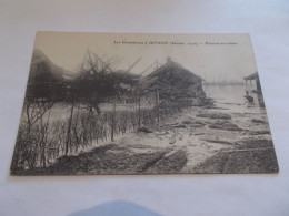 LES INONDATIONS DE JUVIGNY JANVIER 1910 ( 51 Marne ) MAISONS ECROULEES - Autres & Non Classés