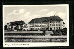 AK Erlangen, Ansicht Der Ohmvolksschule Mit Dem Altersheim  - Erlangen