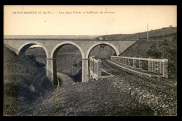 22 - SAINT-BRIEUC - LES DEUX PONTS DE LA ROUTE DE CESSON - Saint-Brieuc