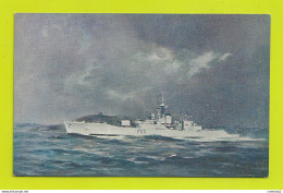 Bateaux Navire De Guerre Warship F113 H.M.S FALMOUTH In Falmouth Bay RU Angleterre VOIR DOS - Guerre