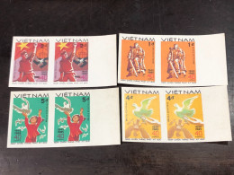 VIET  NAM  NORTH STAMPS-print Test Imperf-1985-(40TH ANNIV OF TRIUMPH OVER FASCISM)8 STAMPS Good Quality - Vietnam