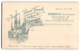 Fotografie Paul Finck, Berlin, Tauenzienstr. 13a, Ansicht Berlin-Charlottenburg, Blick Auf Die Wilhelm Gedächtniskirc  - Places