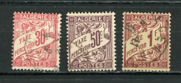 ALGERIE (RF):  T. TAXE - N° Yvert 5+7+9 Obli. - Timbres-taxe