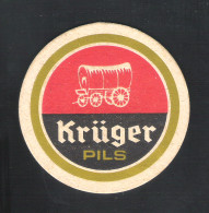 Bierviltje - Sous-bock - Bierdeckel : KRÜGER PILS  (B 1134) - Portavasos