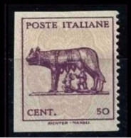 ● ITALIA  LUOGOTENENZA 1944 ֍ LUPA Capitolina ֍ N.° 515Az  Nuovo ** S.g. ● Cat. 240 € ● Lotto N. 904 ● - Neufs