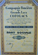 S.C. Compagnie Foncière Des Grands Lacs (Cofolacs) (1956) - Kindu-Port Empain Congo - Afrique