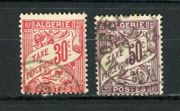 ALGERIE (RF):  T. TAXE - N° Yvert 5+7 Obli. - Timbres-taxe