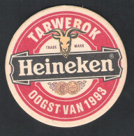 Bierviltje - Sous-bock - Bierdeckel  HEINEKEN - TARWEBOK - OOGST VAN 1993 (2 Scans)  (B 1145) - Sotto-boccale