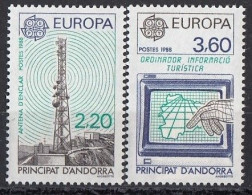 ANDORRA French 390-391,unused - 1988