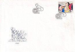 FDC  1993 CHECOSLOVAQUIA - Gewichtheben