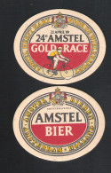 OUD Bierviltje - Sous-bock - Bierdeckel : AMSTEL BIER - 24e AMSTEL GOLD RACE - 22 APRIL '89   (B 1157) - Beer Mats