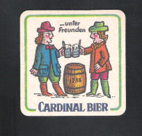 Bierviltje - Sous-bock - Bierdeckel : CARDINAL BIER ... UNTER FREUNDEN  (B 1159) - Sous-bocks