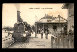 55 - REVIGNY-SUR-ORNAIN - TRAIN EN GARE DE CHEMIN DE FER - EDITEUR C. LABARBE - TRES GROS PLAN - Revigny Sur Ornain