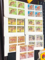 VIET  NAM  NORTH STAMPS-print Test Imperf-1981-(ANIMALS OF CUC PHUONG NATIONAL PARK )7 PCS 28 STAMPS Good Quality - Viêt-Nam