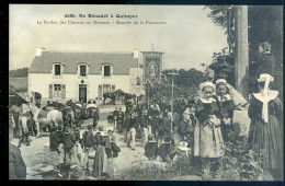 Cpa Du 29 De Bénodet à Quimper , Le Pardon Des Chevaux Au Drennec -- Rentrée De La Procession   STEP132 - Bénodet