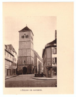 1938 - Héliogravure - Saverne (Bas-Rhin) - L'église - Unclassified