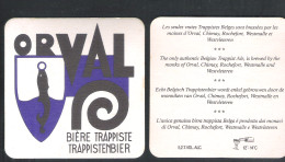 Bierviltje - Sous-bock - Bierdeckel :  ORVAL - TRAPPISTENBIER   (B 1190) - Beer Mats