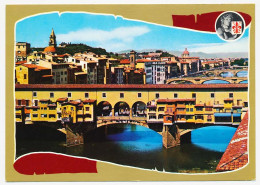 CPSM 10.5 X 15 Italie (172)  FIRENZE Ponte Vecchio Sull'Arno Costruito Nel 1345  Florence Le "Pont Vieux" - Firenze (Florence)