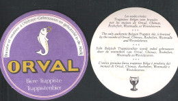 Bierviltje - Sous-bock - Bierdeckel :  ORVAL - TRAPPISTENBIER   (B 1238) - Sous-bocks