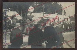 57 - METZ - REVUE MILITAIRE - GUILLAUME II - CARTE PHOTO ORIGINALE - Metz